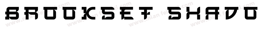 Brookset Shadow Regular字体转换